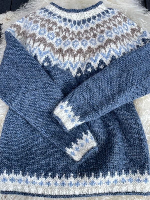 Riddari stone blue heather - garnpakke