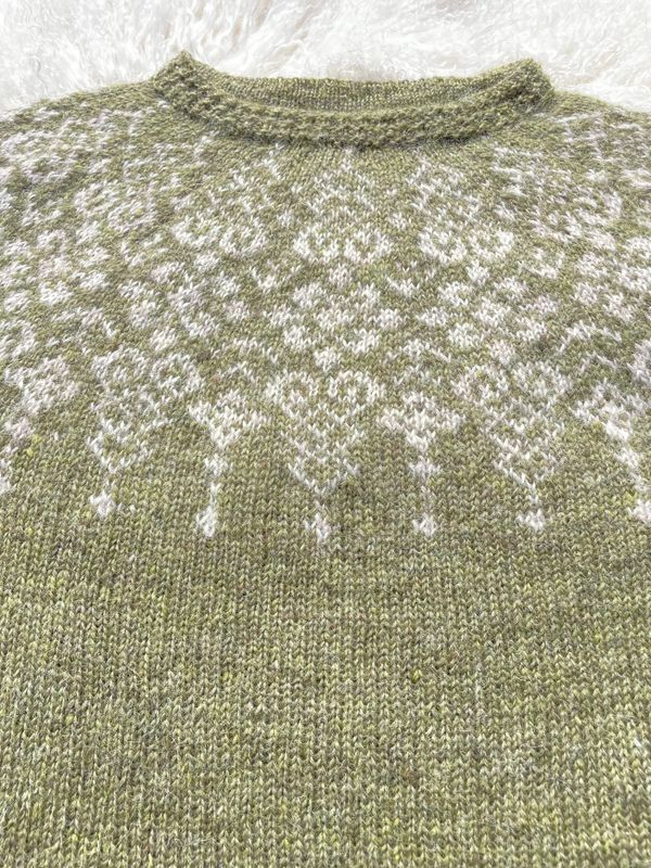 Ullkrusedull - Clover green garnpakke