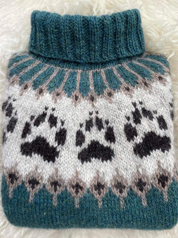 VILLMARKSGENSEREN teal heather- garnpakke