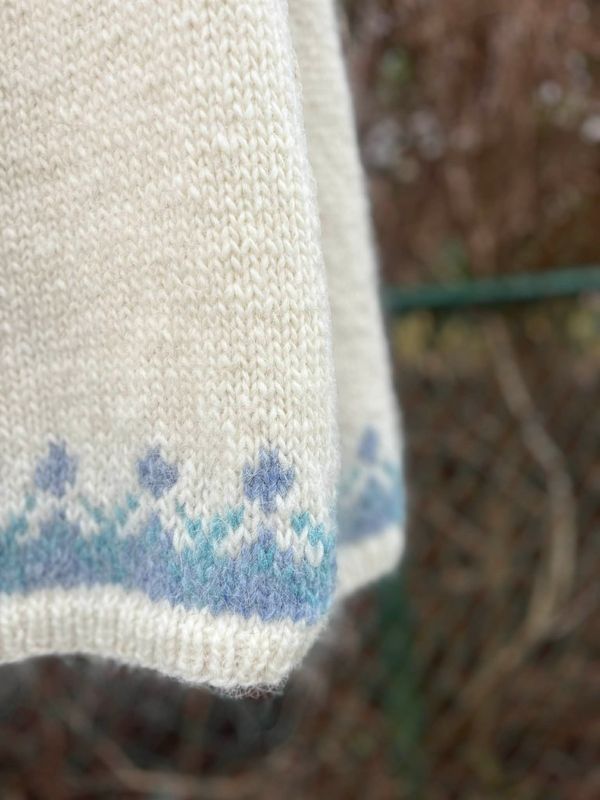 DALUR white - blue garnpakke