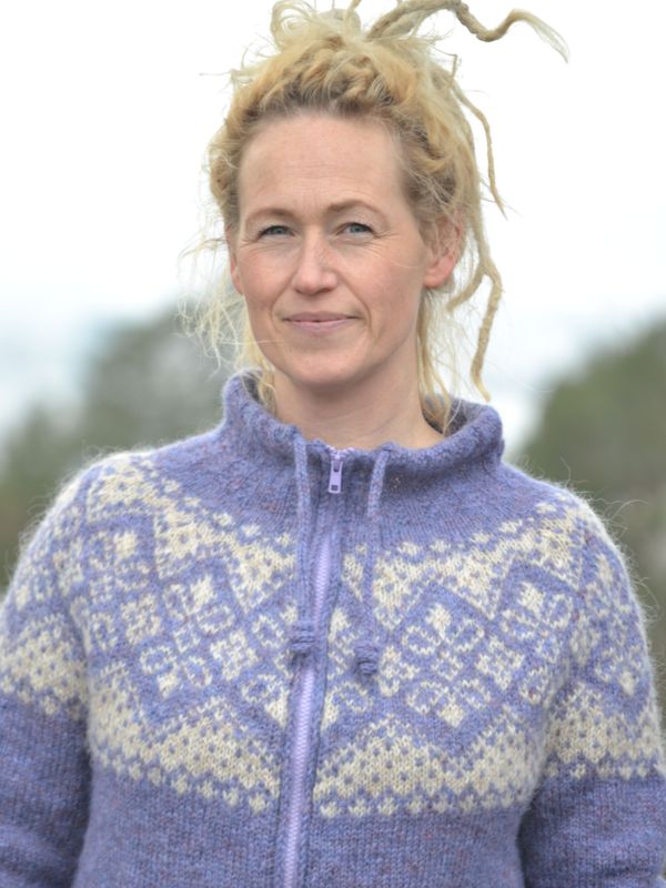 Fregnefjes jakke - Amethyst garnpakke dame