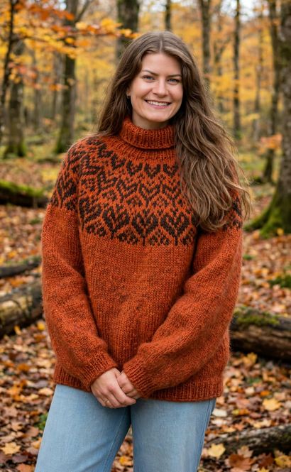Hovedbilde Ella genser Burnt orange