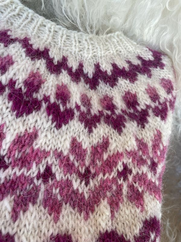 Afmæli white- pink - garnpakke
