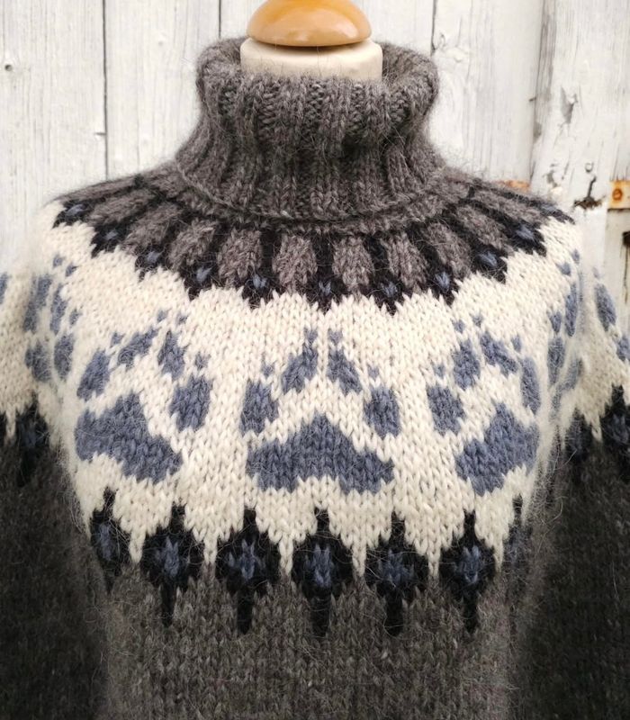VILLMARKSGENSEREN dark grey heather - light indigo garnpakke