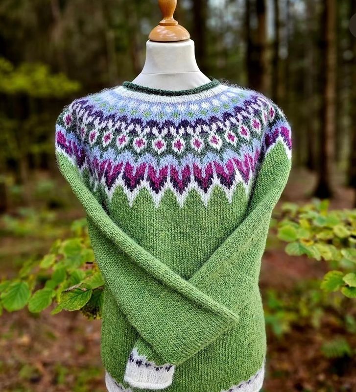 Riddari spring green heather - garnpakke