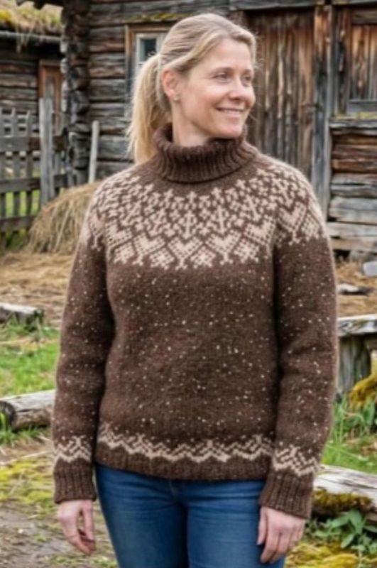Kornelia Mocca Tweed - Wheat heather