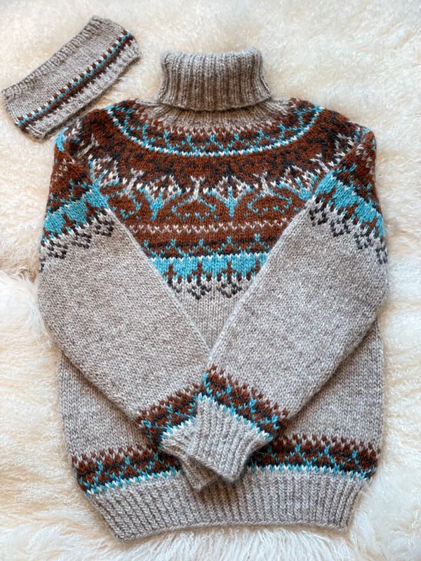 ALASUQ POLAR oatmeal heather- glacier garnpakke