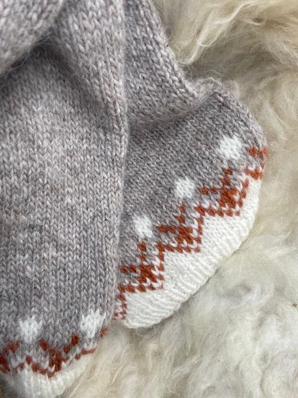 DALUR light beige heather - apricot - garnpakke