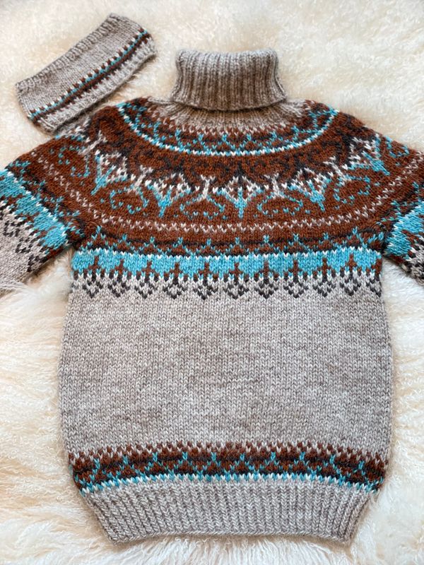 ALASUQ POLAR oatmeal heather- glacier garnpakke