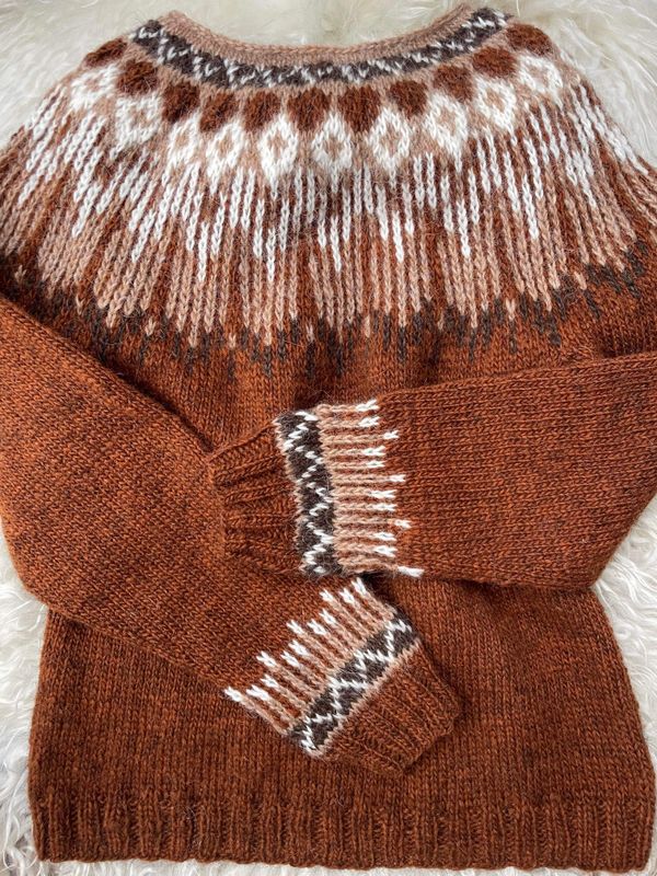 Hopi genser rust - garnpakke