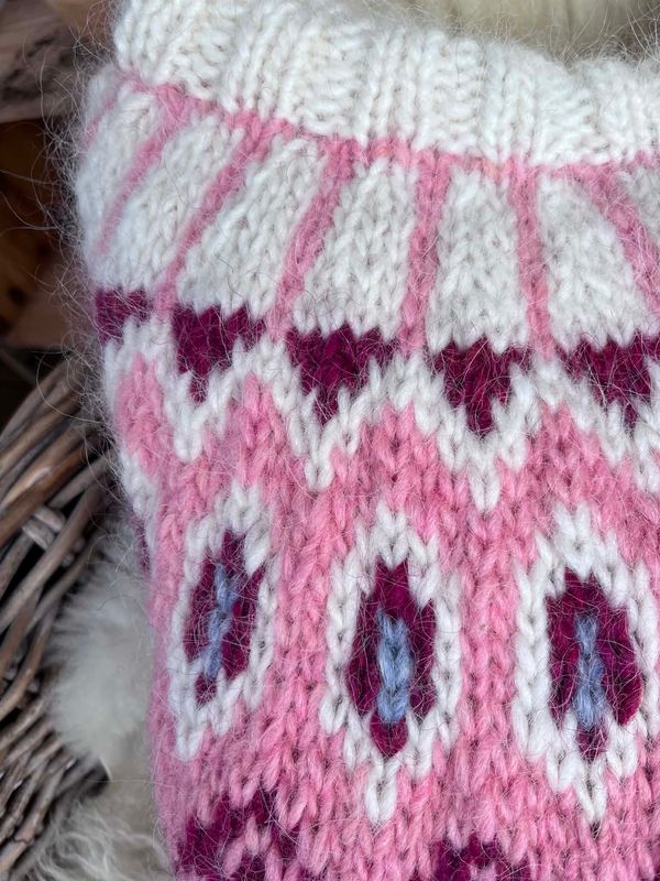 DALUR  white - pink garnpakke 