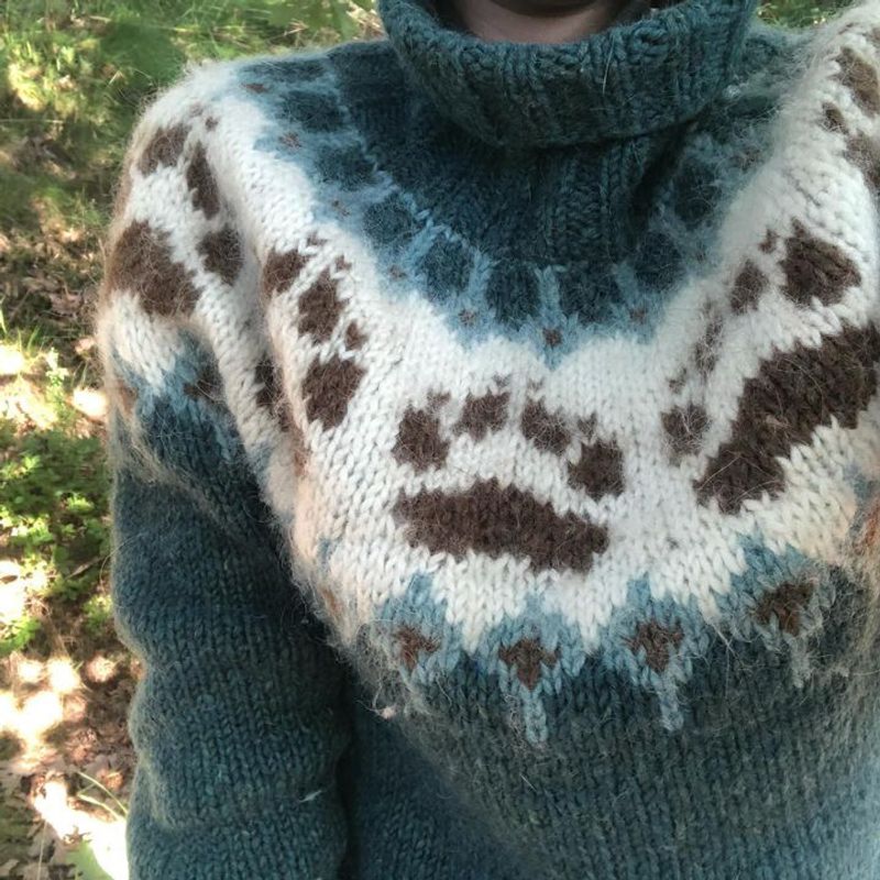 VILLMARKSGENSEREN teal heather- artic garnpakke
